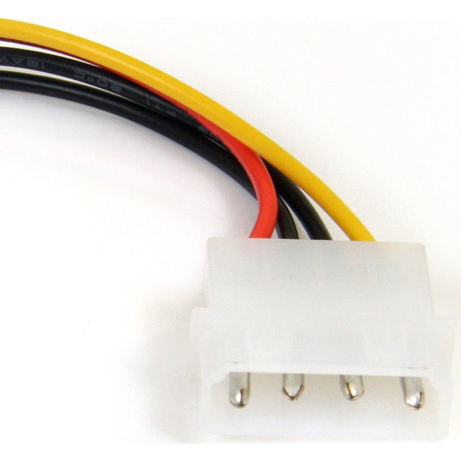 Alternate-Image1 Image for StarTech.com 6in 4 Pin LP4 to Right Angle SATA Power Cable Adapter