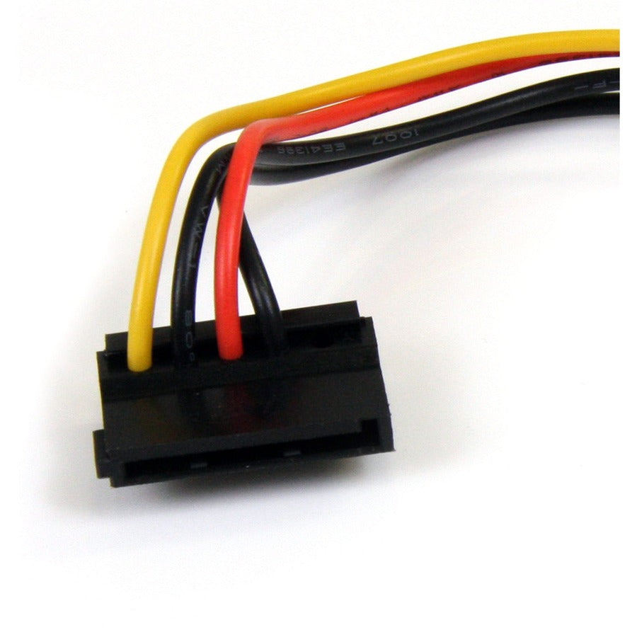 Alternate-Image2 Image for StarTech.com 6in 4 Pin LP4 to Right Angle SATA Power Cable Adapter