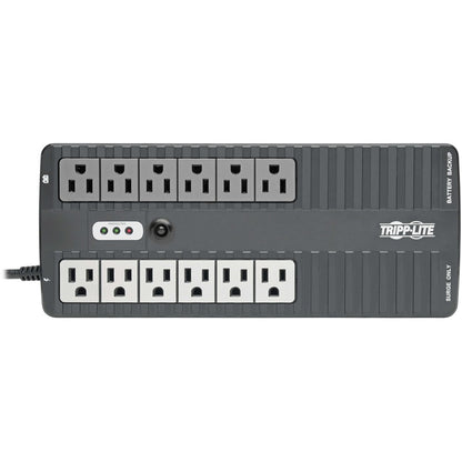 Front Image for Eaton Tripp Lite Series 750VA 450W Standby UPS - 12 NEMA 5-15R Outlets, 120V, 50/60 Hz, USB, 5-15P Plug, Desktop / Wall Mount