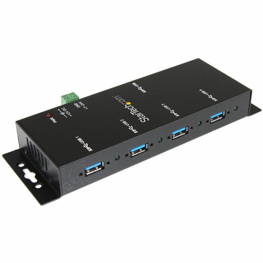 Main Image for StarTech 4 Port Industrial USB 3.0 Hub, 5Gbps, Mountable, Rugged USB Hub, TAA