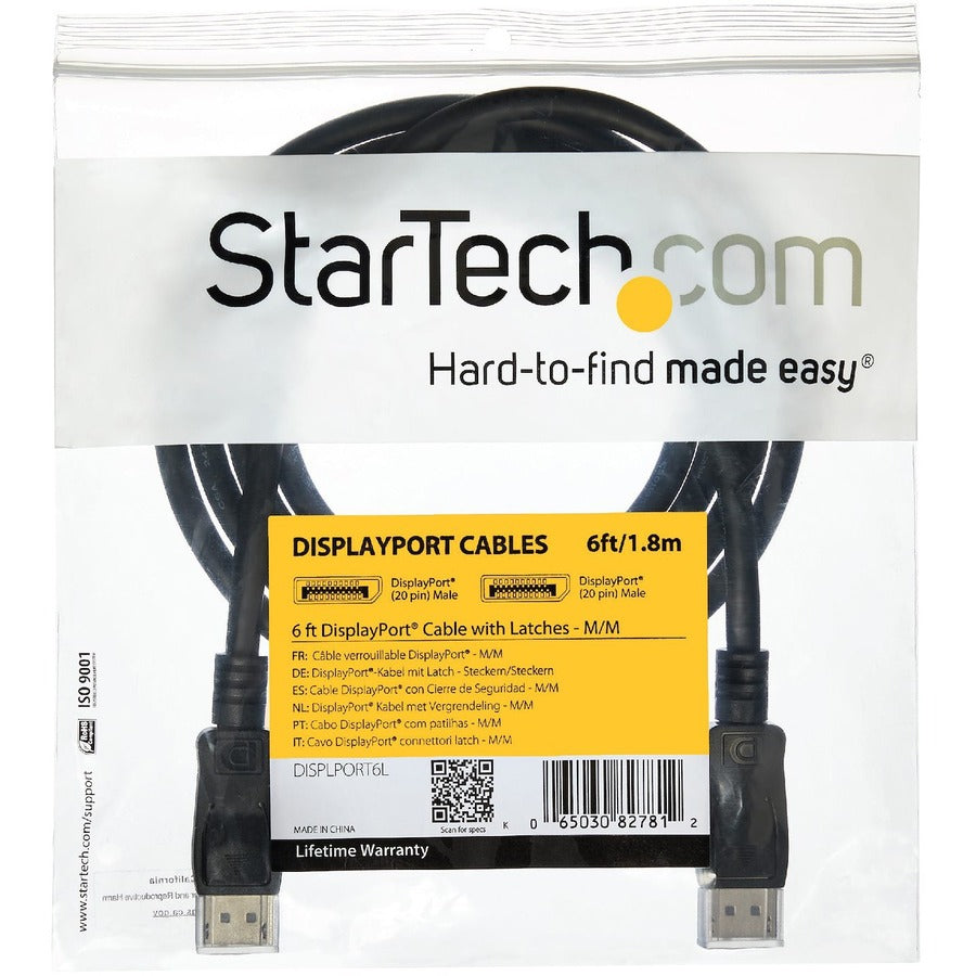 Alternate-Image4 Image for StarTech.com 20 ft DisplayPort Cable with Latches - M/M