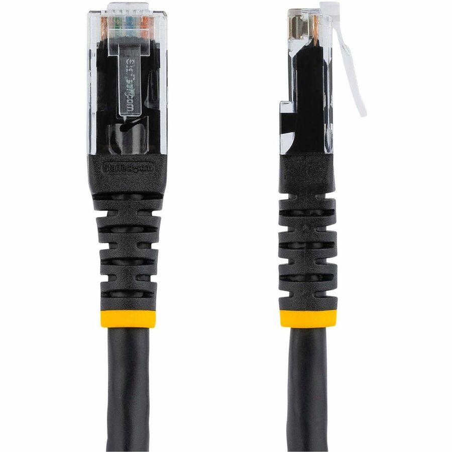 Alternate-Image1 Image for StarTech.com 10ft CAT6 Ethernet Cable - Black Molded Gigabit - 100W PoE UTP 650MHz - Category 6 Patch Cord UL Certified Wiring/TIA