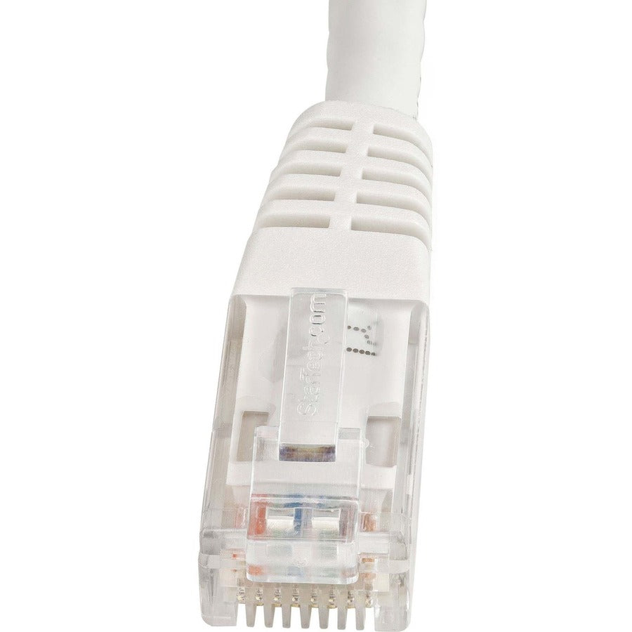 Alternate-Image1 Image for StarTech 6ft CAT6 Ethernet Cable - White Molded Gigabit - 100W PoE UTP 250Mhz - Category 6 Patch Cord UL Certified Wiring/TIA