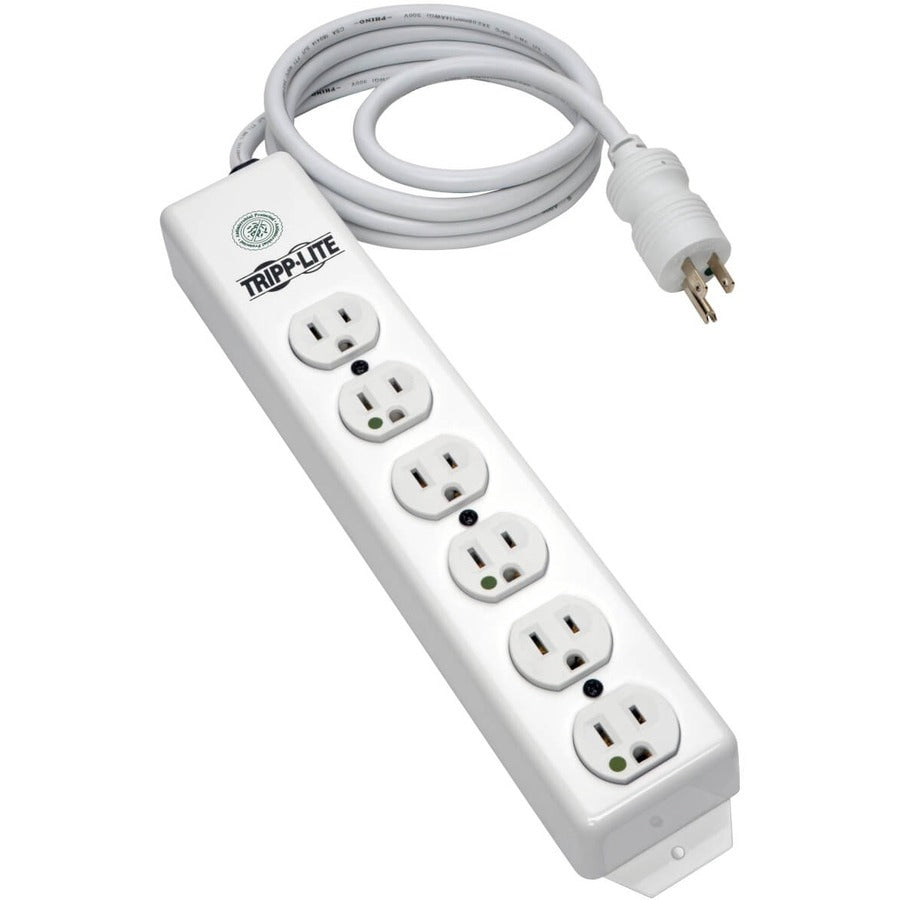 Alternate-Image3 Image for Eaton Tripp Lite Series Safe-IT Medical-Grade Power Strip, UL 1363, 6x Hospital-Grade Outlets, Antimicrobial, 6 ft. Cord