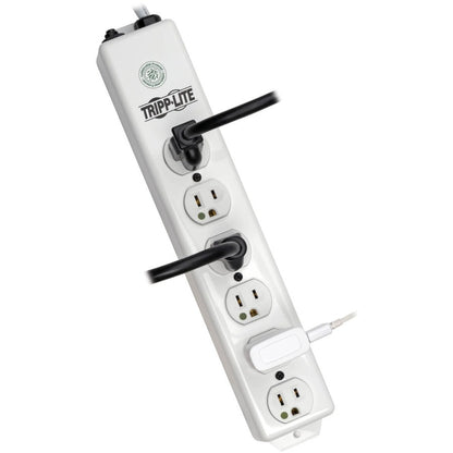 Alternate-Image2 Image for Eaton Tripp Lite Series Safe-IT Medical-Grade Power Strip, UL 1363, 6x Hospital-Grade Outlets, Antimicrobial, 6 ft. Cord
