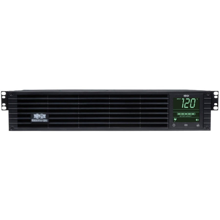 Front Image for Eaton Tripp Lite Series SmartPro 120V 1kVA 800W Line-Interactive Sine Wave UPS, 2U Rack/Tower, Network Card Options, LCD, USB, DB9, 6 Outlets