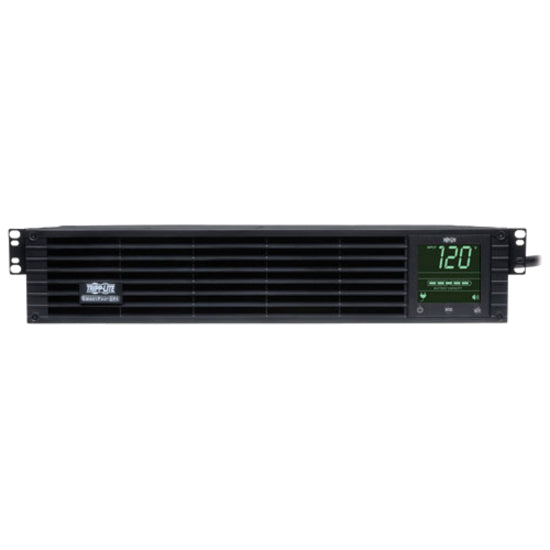 Front Image for Eaton Tripp Lite Series SmartPro 1500VA 1350W 120V Line-Interactive Sine Wave UPS - 8 Outlets, Network Card Option, LCD, USB, DB9, 2U Rack/Tower