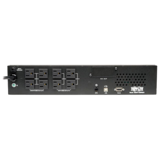 Rear Image for Eaton Tripp Lite Series SmartPro 1500VA 1350W 120V Line-Interactive Sine Wave UPS - 8 Outlets, Network Card Option, LCD, USB, DB9, 2U Rack/Tower