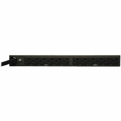 Alternate-Image1 Image for Eaton Tripp Lite Series 2.9kW Single-Phase Local Metered PDU, 120V Outlets (12 5-15/20R), L5-30P, 15 ft. (4.57 m) Cord, 1U Rack-Mount