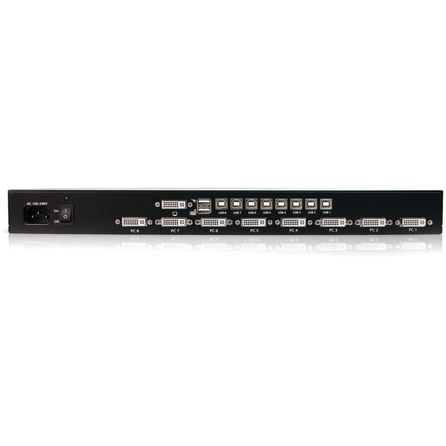 Rear Image for StarTech.com 8 Port 1U Rackmount DVI USB KVM Switch