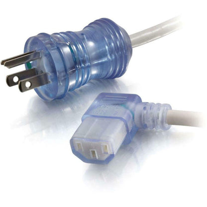 Main Image for C2G 15ft 16 AWG Hospital Grade Power Cord (NEMA 5-15P to IEC320C13R) - Gray with Clear Connectors