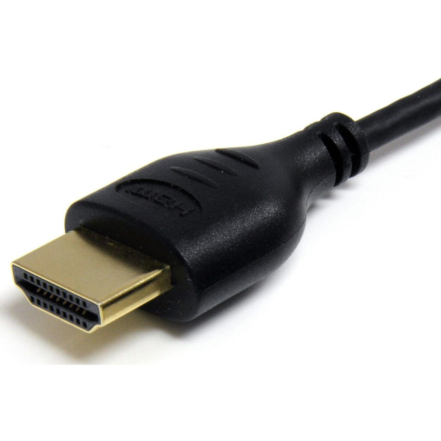 Alternate-Image1 Image for StarTech.com 6ft Slim HDMI Cable, 4K High Speed HDMI Cable with Ethernet, 4K 30Hz UHD HDMI Cord 36AWG, 4K HDMI 1.4 Video/Display Cable