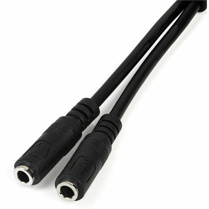 Alternate-Image1 Image for StarTech Headset adapter for headsets with separate headphone / microphone plugs - 3.5mm 4 position to 3 position and 2 position 3.5mm M/F