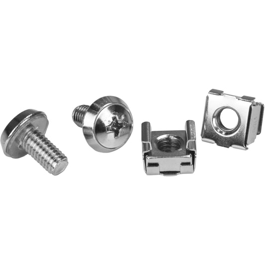Main Image for StarTech.com 100 Pkg M6 Mounting Screws and Cage Nuts for Server Rack Cabinet
