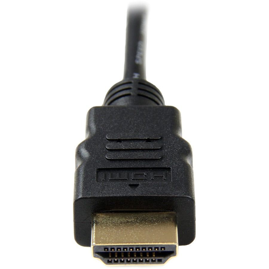 Alternate-Image2 Image for StarTech.com 6ft Micro HDMI to HDMI Cable with Ethernet, 4K High Speed Micro HDMI Type-D Device to HDMI Monitor Adapter/Converter Cord