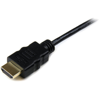Alternate-Image1 Image for StarTech.com 6ft Micro HDMI to HDMI Cable with Ethernet, 4K High Speed Micro HDMI Type-D Device to HDMI Monitor Adapter/Converter Cord
