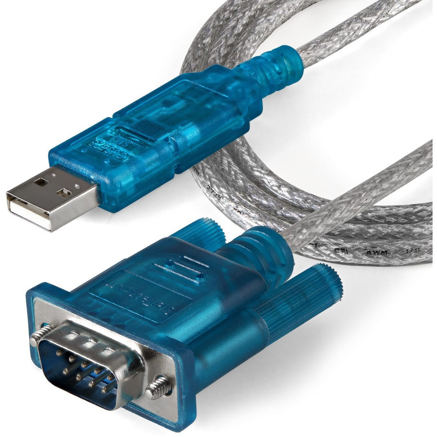 Alternate-Image3 Image for StarTech 3ft (91cm) 1-Port USB to RS232 DB9 Serial Adapter Cable, USB to Serial Adapter Cable - M/M