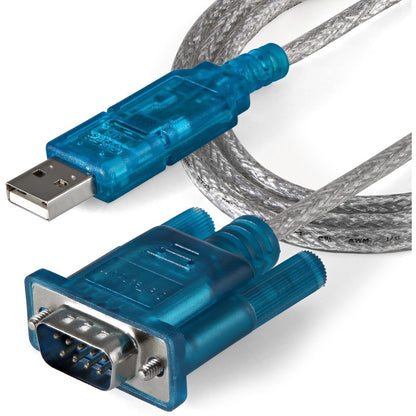 Alternate-Image3 Image for StarTech 3ft (91cm) 1-Port USB to RS232 DB9 Serial Adapter Cable, USB to Serial Adapter Cable - M/M