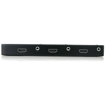 Alternate-Image2 Image for StarTech HDMI Splitter 1 In 2 Out - 1080p - 2 Port - Signal Amplifier - Rugged - HDMI Multi Port - HDMI Audio Splitter