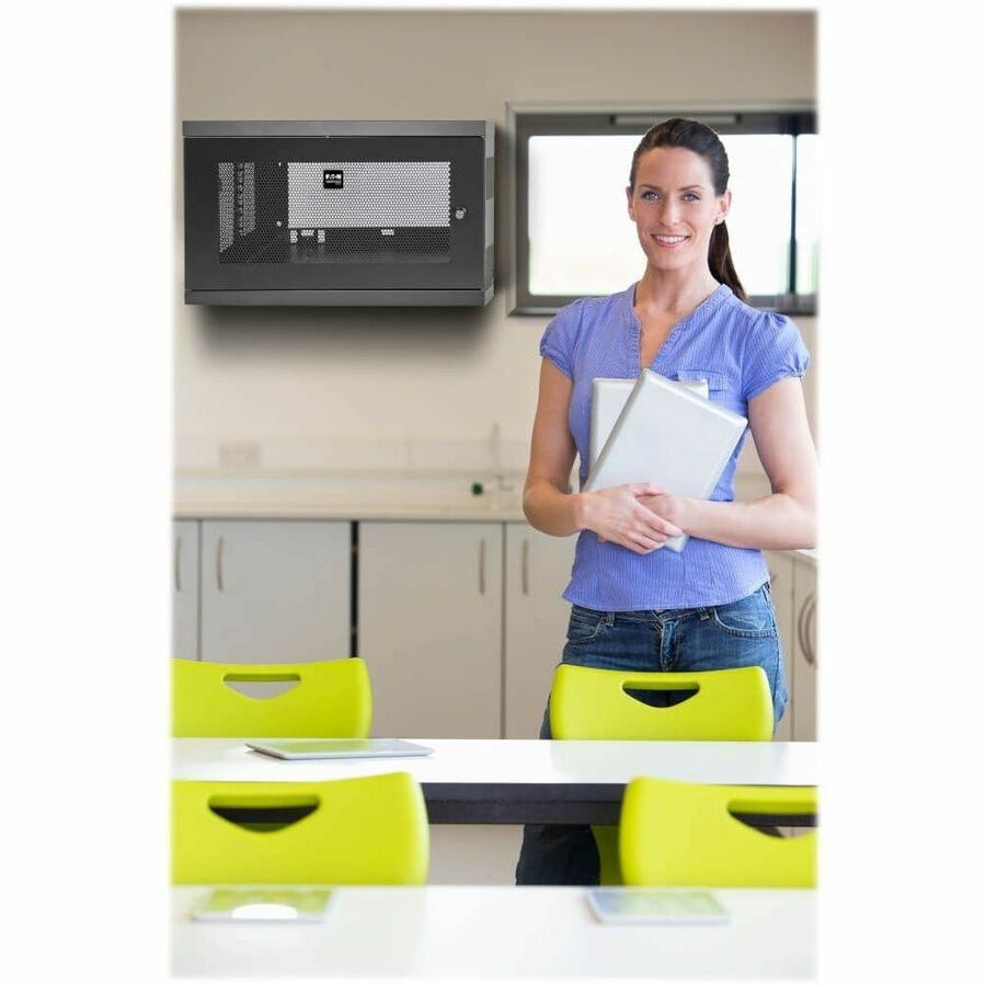 Alternate-Image3 Image for Eaton Tripp Lite Series SmartRack 9U Low-Profile Switch-Depth Wall-Mount Mini Rack Enclosure