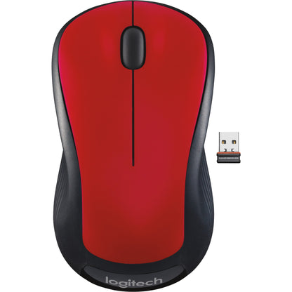 Main Image for Logitech M310 Wireless Mouse, 2.4 GHz with USB Nano Receiver, 1000 DPI Optical Tracking, 18 Month Battery, Ambidextrous, Compatible with PC, Mac, Laptop, Chromebook (FLAME RED GLOSS)