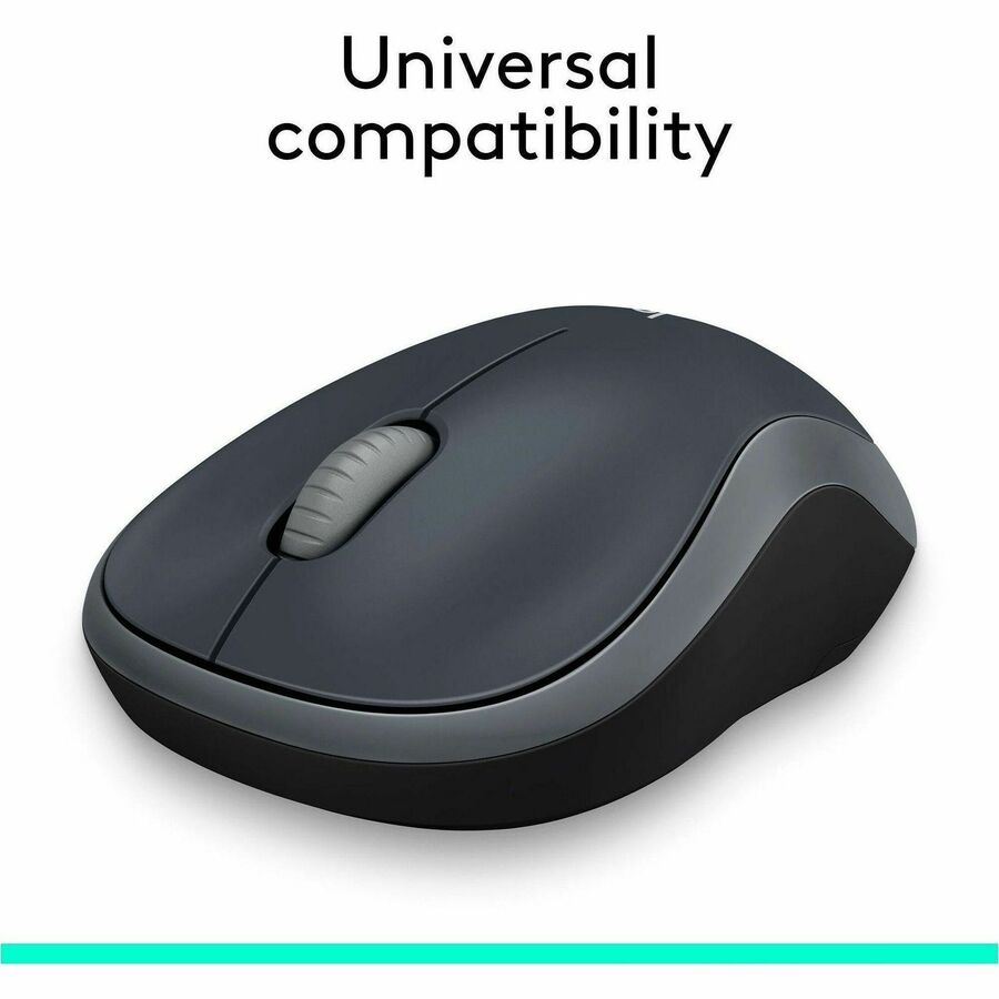 Alternate-Image6 Image for Logitech M185 Wireless Mouse, 2.4GHz with USB Mini Receiver, 1000 DPI Optical Tracking, Swift Grey