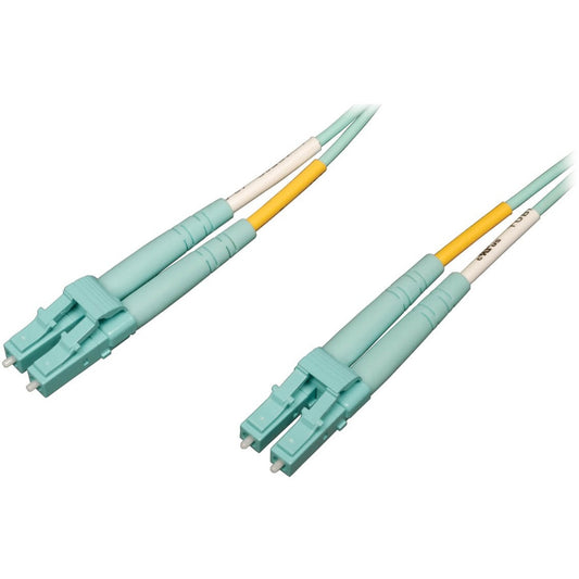 Main Image for Eaton Tripp Lite Series 10Gb/40Gb/100Gb Duplex Multimode 50/125 OM4 LSZH Fiber Patch Cable (LC/LC), Aqua, 1M (3.3 ft.)