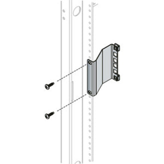 Line-Art Image for Middle Atlantic 2U Rackrail Recessor - 3in Deep