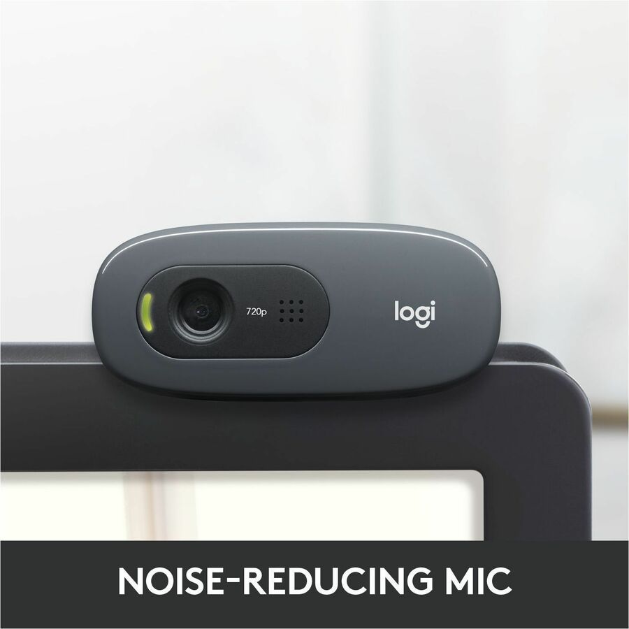 Alternate-Image2 Image for Logitech C270 HD Webcam with noise-reducing mics for video calls