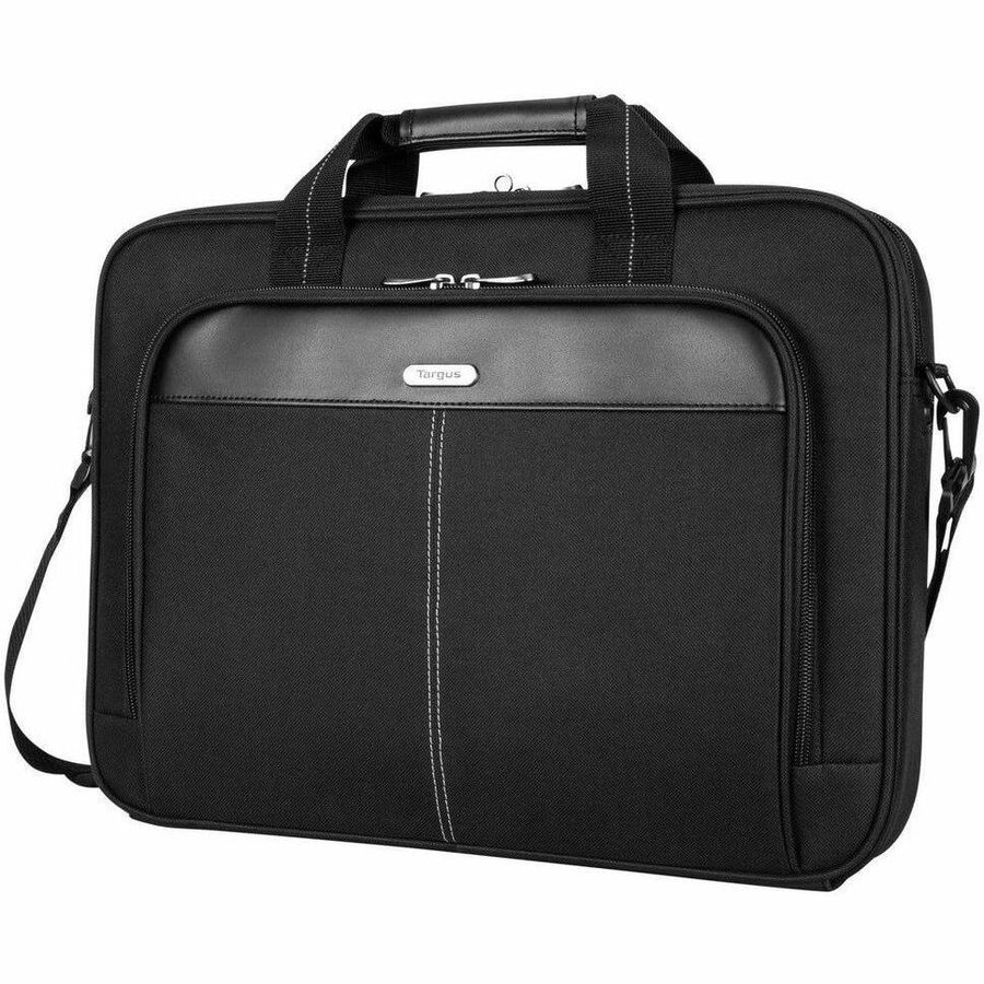 Alternate-Image3 Image for Targus Classic Slim TCT027US Carrying Case (Briefcase) for 15" to 16" Notebook - Black - TAA Compliant