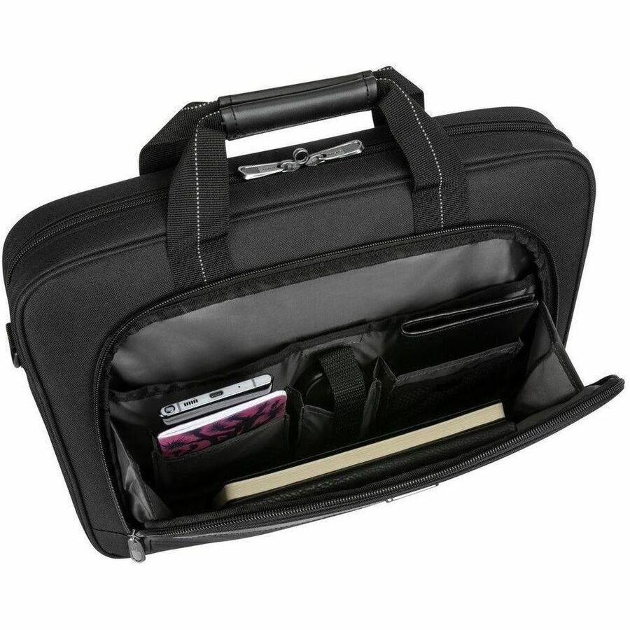 Alternate-Image5 Image for Targus Classic Slim TCT027US Carrying Case (Briefcase) for 15" to 16" Notebook - Black - TAA Compliant