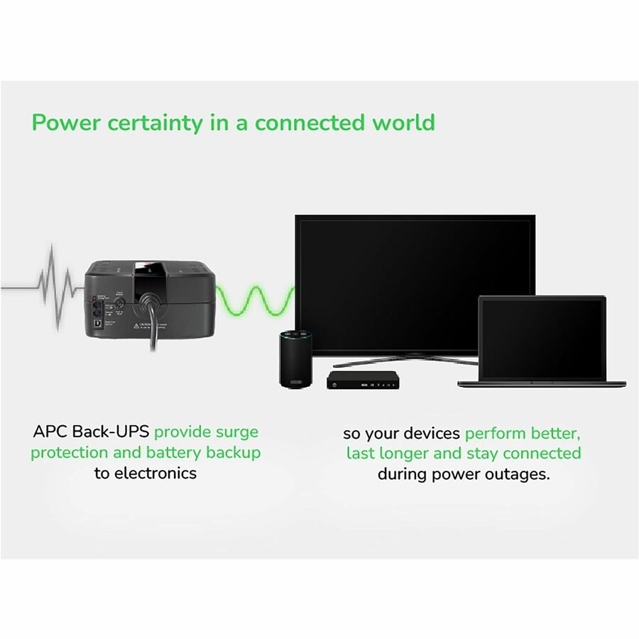 Alternate-Image2 Image for APC Back-UPS 650VA, 120V, 8 NEMA outlets (4 surge)