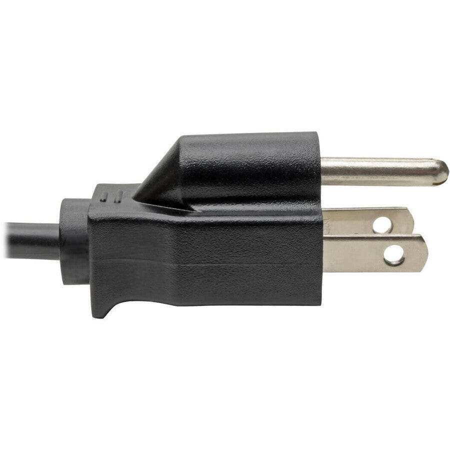 Alternate-Image2 Image for Eaton Tripp Lite Series 3-Slot Power Cord, NEMA 5-15P to C5 - Laptop/Notebook, 7A, 125V, 18 AWG, 6 ft. (1.8 m), Black