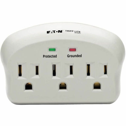 Alternate-Image5 Image for Eaton Tripp Lite Series Protect It! 3-Outlet Surge Protector, Direct Plug-In, 660 Joules, 2 Diagnostic LEDs