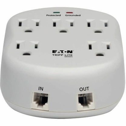 Alternate-Image5 Image for Eaton Tripp Lite Series Protect It! 5-Outlet Surge Protector, Direct Plug-In, 1080 Joules, 1-Line RJ11 Protection