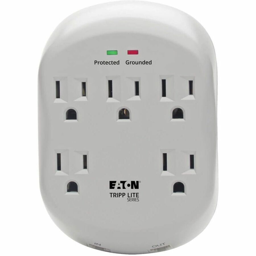 Alternate-Image4 Image for Eaton Tripp Lite Series Protect It! 5-Outlet Surge Protector, Direct Plug-In, 1080 Joules, 1-Line RJ11 Protection
