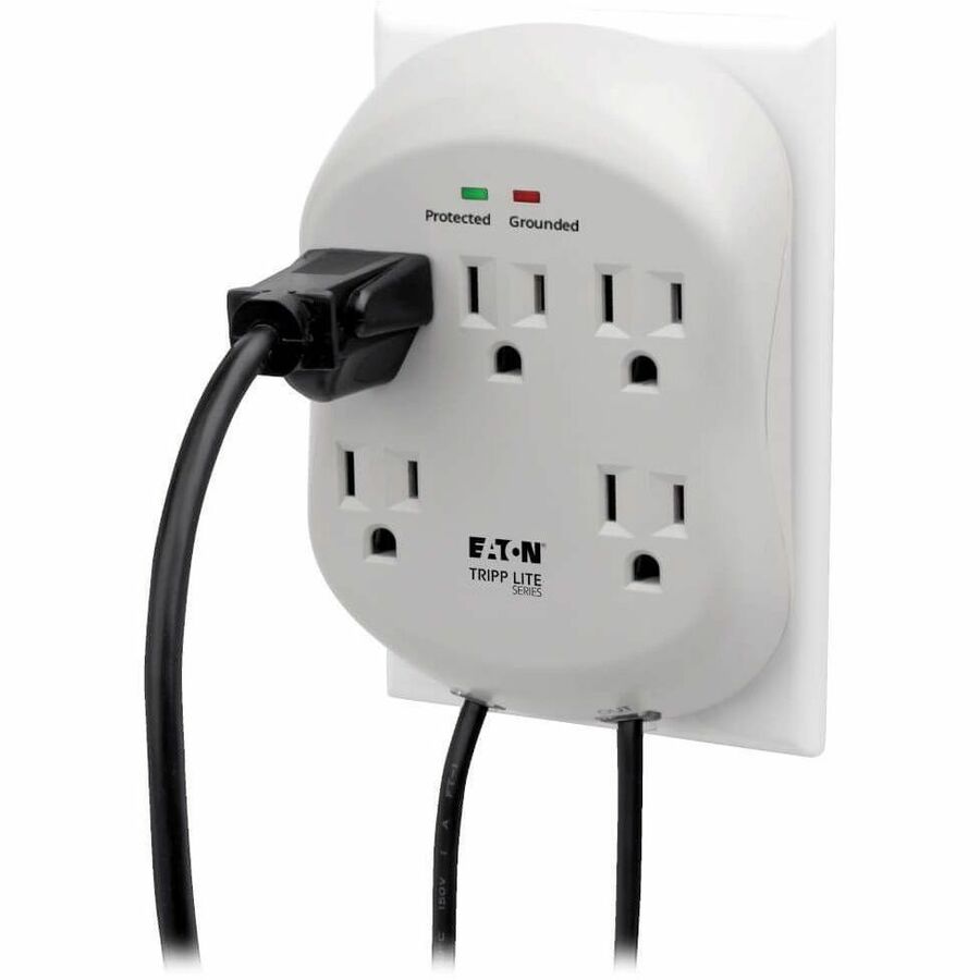 Alternate-Image3 Image for Eaton Tripp Lite Series Protect It! 5-Outlet Surge Protector, Direct Plug-In, 1080 Joules, 1-Line RJ11 Protection
