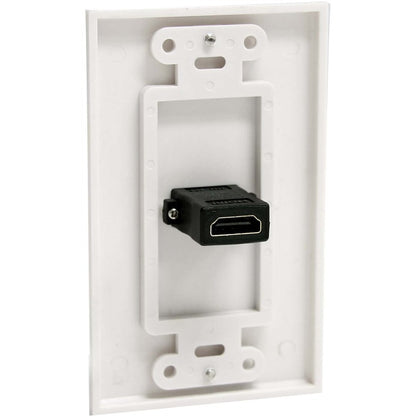 Alternate-Image1 Image for StarTech.com Single Outlet Female HDMIÂ&reg; Wall Plate White