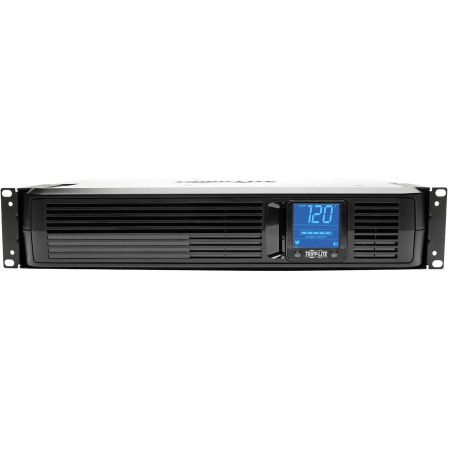 Front Image for Tripp Lite by Eaton UPS SmartPro LCD 120V 1500VA 900W Line-Interactive UPS AVR Extended Runtime 2U Rack/Tower LCD USB DB9 8 Outlets