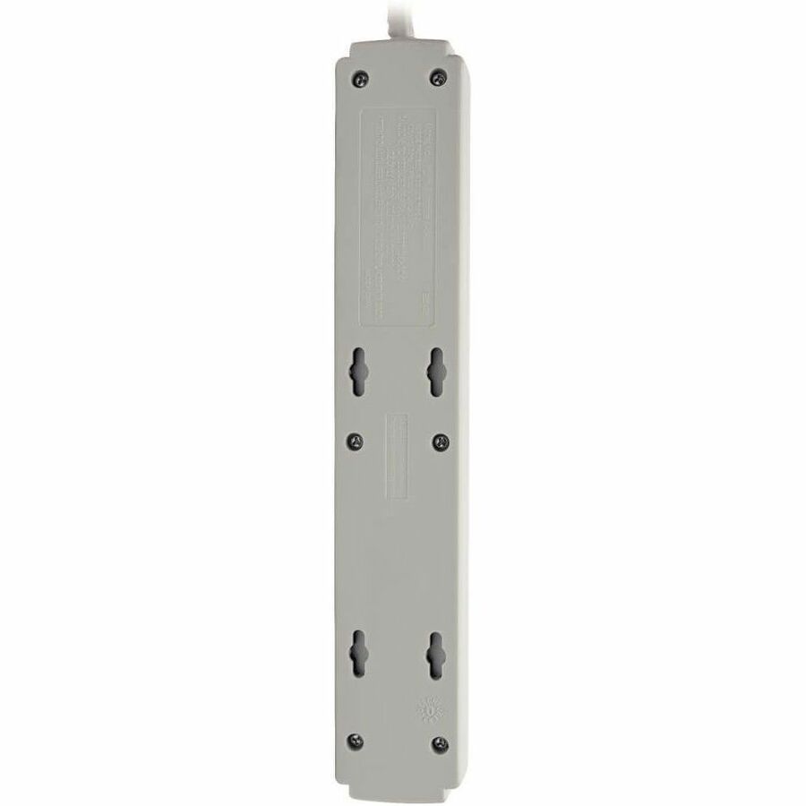 Alternate-Image1 Image for Eaton Tripp Lite Series Protect It! 6-Outlet Surge Protector, 15 ft. Cord, 790 Joules, Diagnostic LED, Light Gray Housing