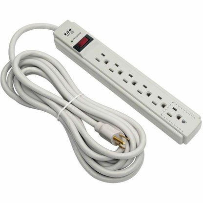 Alternate-Image7 Image for Eaton Tripp Lite Series Protect It! 6-Outlet Surge Protector, 15 ft. Cord, 790 Joules, Diagnostic LED, Light Gray Housing