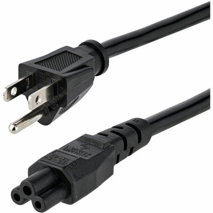Main Image for StarTech.com 10ft (3m) Laptop Power Cord, NEMA 5-15P to C5 (Clover Leaf), 10A 125V, 18AWG, Laptop Replacement Cord, Power Brick Cable