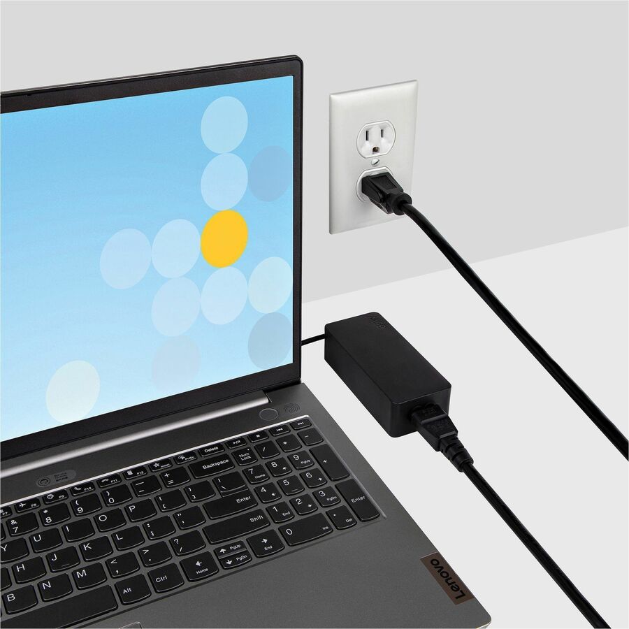 Alternate-Image3 Image for StarTech.com 3ft (1m) Laptop Power Cord, NEMA 5-15P to C5 (Clover Leaf), 10A 125V, 18AWG, Laptop Replacement Cord, Power Brick Cable