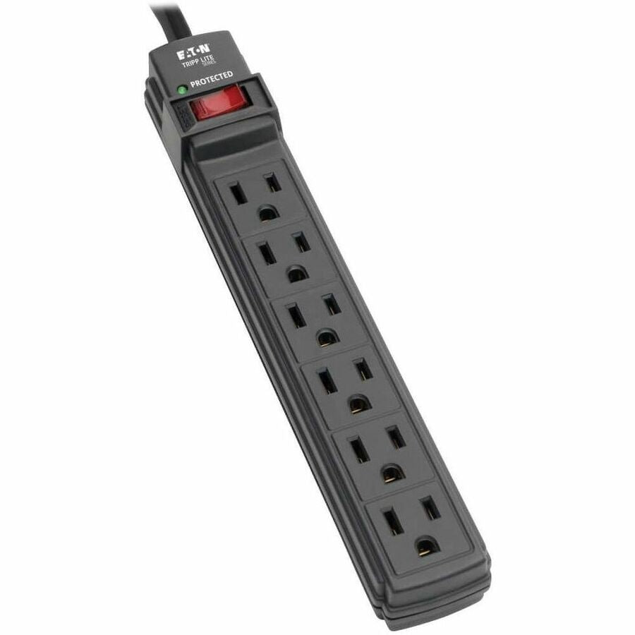 Main Image for Eaton Tripp Lite Series Protect It! 6-Outlet Surge Protector, 6 ft. Cord, 360 Joules, Diagnostic LED, Black Housing