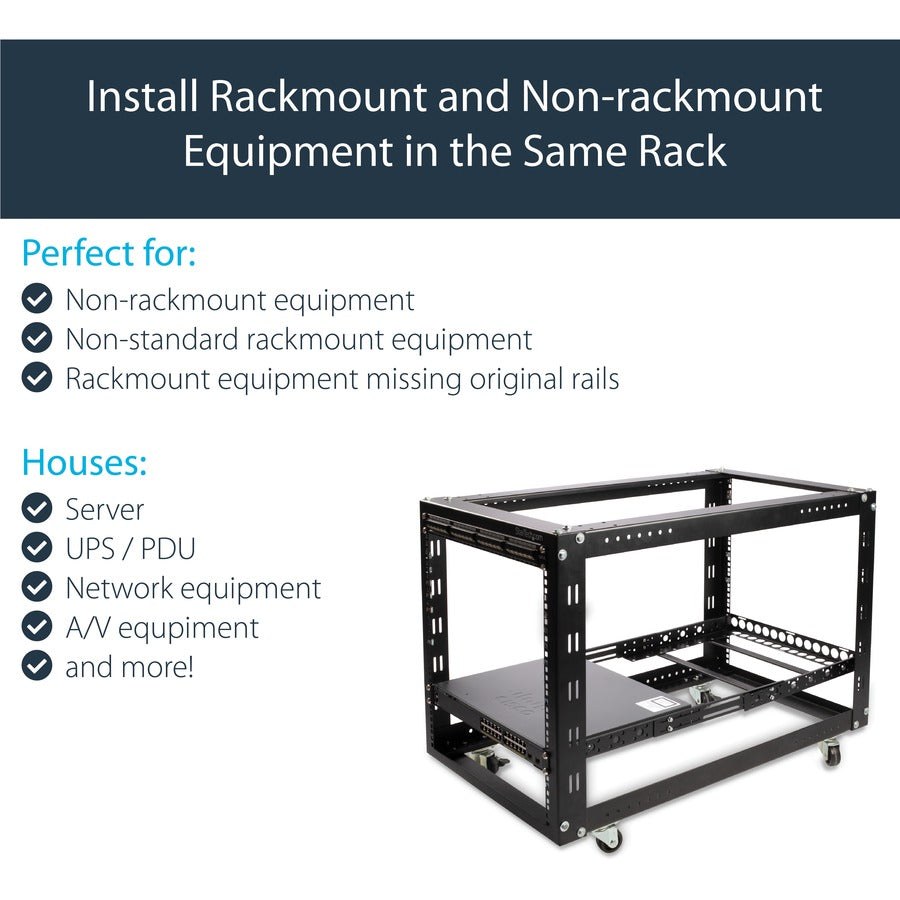 Alternate-Image6 Image for StarTech 1U Universal Server Rack Rails, Adjustable Depth Server Mounting Rails, 19inch Rack Mount Rails