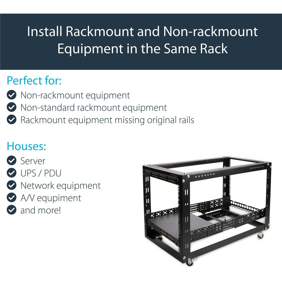 Alternate-Image6 Image for StarTech 2U Fixed 19" Adjustable Depth Universal Server Rack Rails