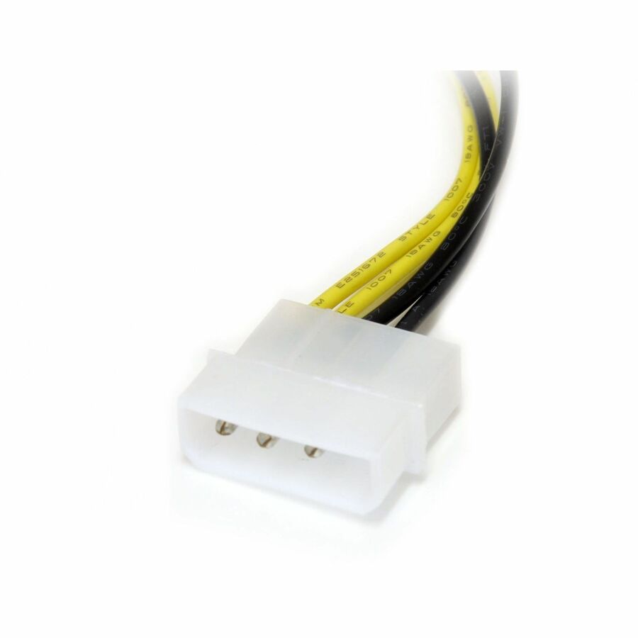 Alternate-Image2 Image for StarTech 6in LP4 to 8 Pin PCI Express Video Card Power Cable Adapter - 8 pin internal power (M) - 4 pin ATX12V (M) - 15.2 cm
