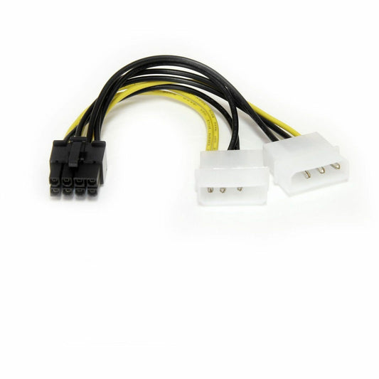 Main Image for StarTech 6in LP4 to 8 Pin PCI Express Video Card Power Cable Adapter - 8 pin internal power (M) - 4 pin ATX12V (M) - 15.2 cm