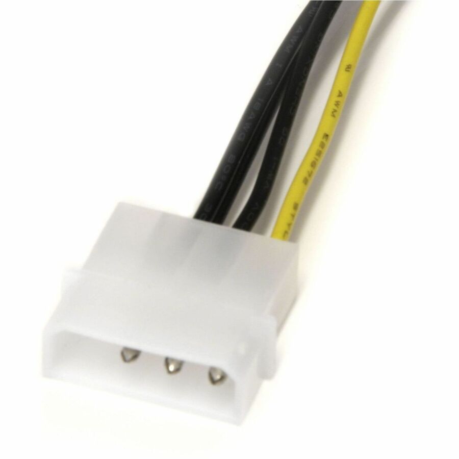 Alternate-Image3 Image for StarTech 6in LP4 to 8 Pin PCI Express Video Card Power Cable Adapter - 8 pin internal power (M) - 4 pin ATX12V (M) - 15.2 cm