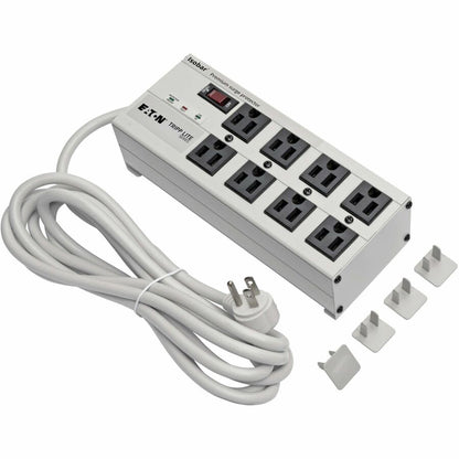 Alternate-Image7 Image for Eaton Tripp Lite Series Isobar 8-Outlet Surge Protector, 12 ft. Cord with Right-Angle Plug, 3840 Joules, Diagnostic LEDs, Metal Housing